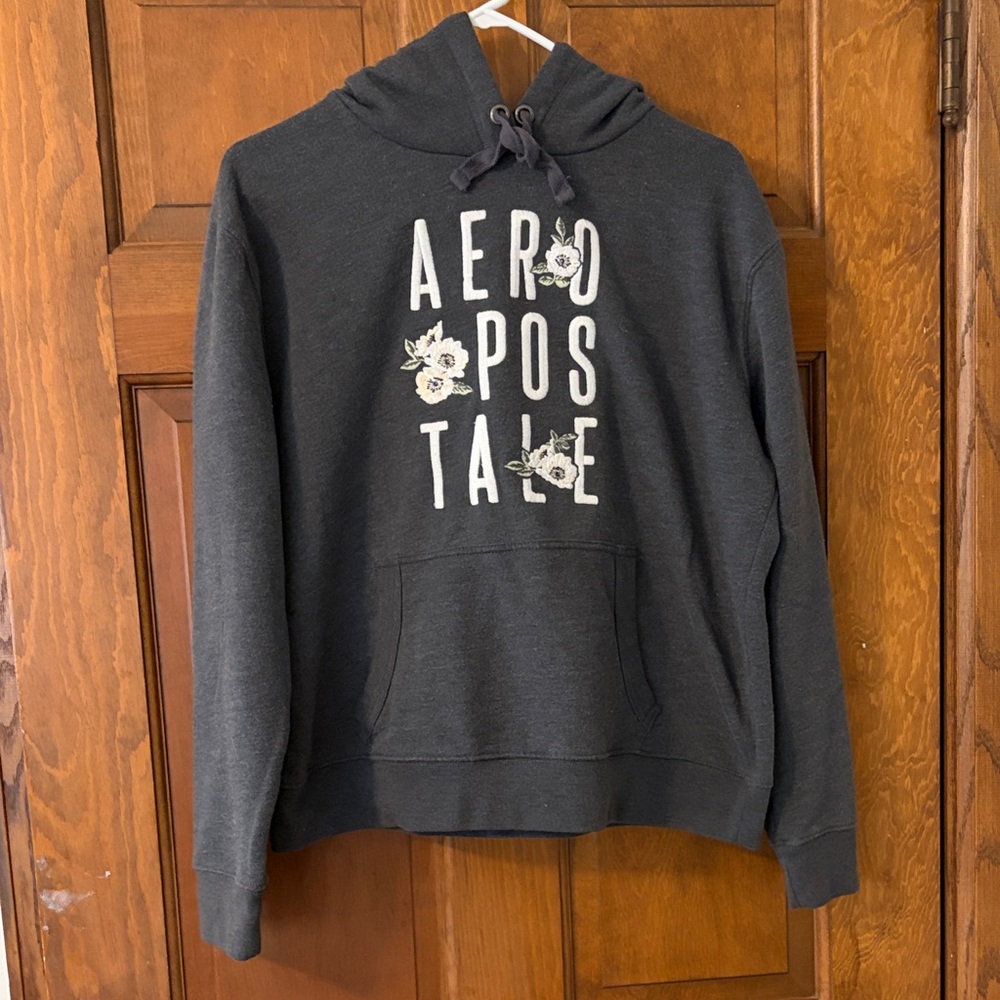 Aeropostale Gray Hoodie Sweater
